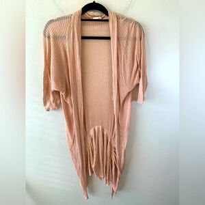 Hengst pink cotton cardigan size S
